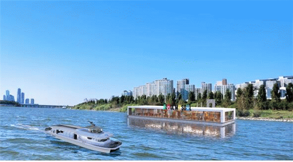 한강 리버버스 및 선착장 조감도.