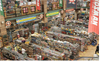 일본 유통기업 '한즈만'의 상품 진열 모습.