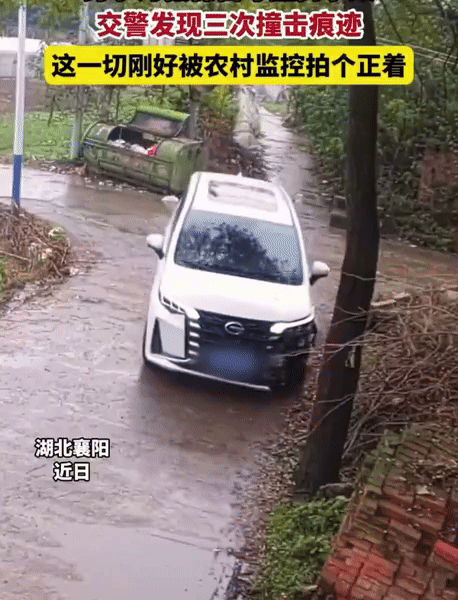 [서울=뉴시스] 중국에서 보험금을 타기 위해 고의로 차량 사고를 낸 남성이 덜미를 잡혔다. (사진=후베이성 교통경찰) *재판매 및 DB 금지