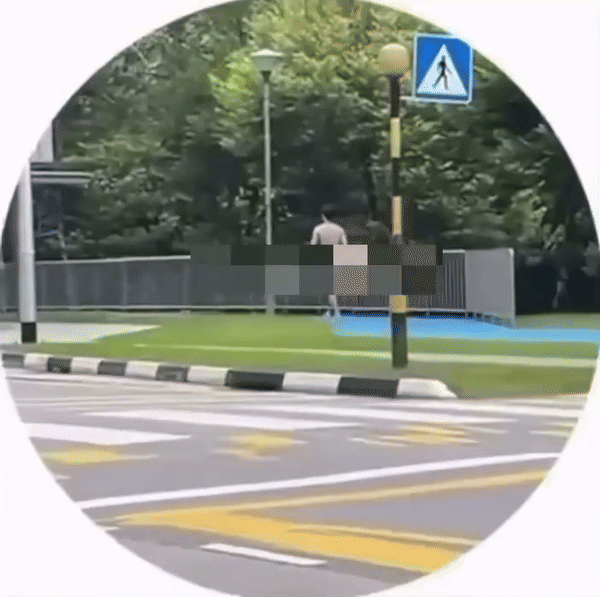 [뉴시스] 나체로 대학 캠퍼스를 걸어다니다 체포된 A씨의 모습. (사진=레딧 캡쳐) 2025.11.11. *재판매 및 DB 금지